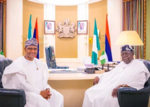 Kaduna Governor Uba Sani Visits Tinubu [Photos]